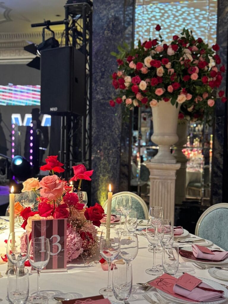 Table Centre Flower Arrangements For Corporate Events by Ricky Paul Flowers