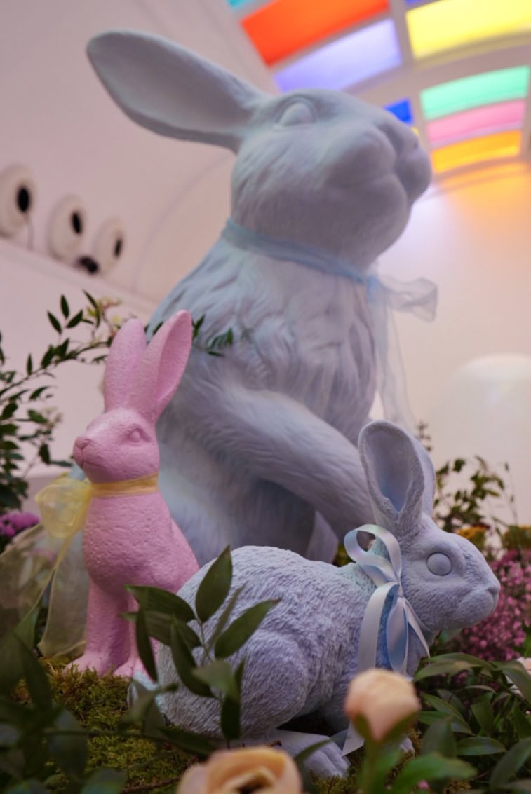 Easter Bunny Family Ricky Paul Flowers Sketch