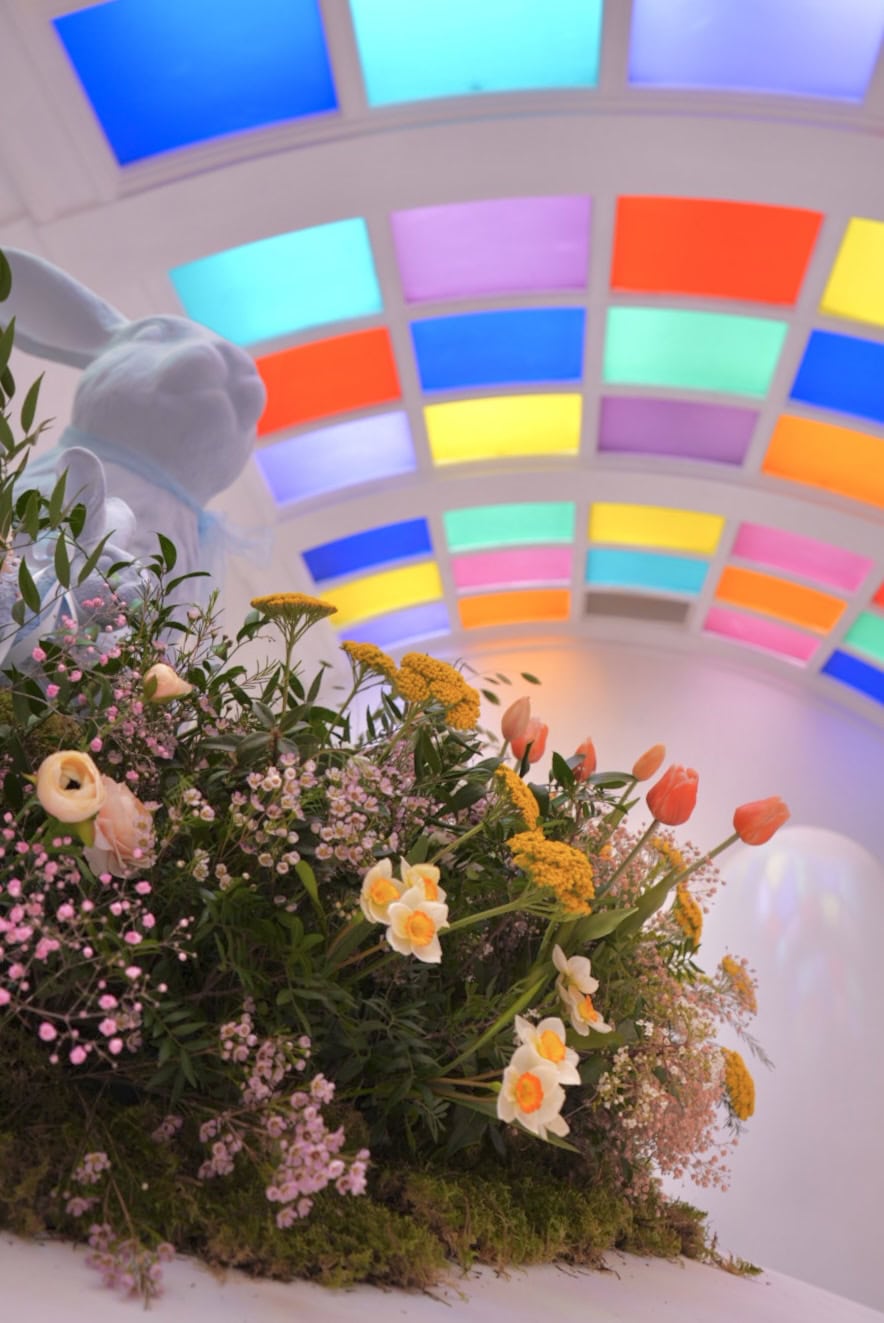Easter Bunny Installation Sketch Ceiling Flowers