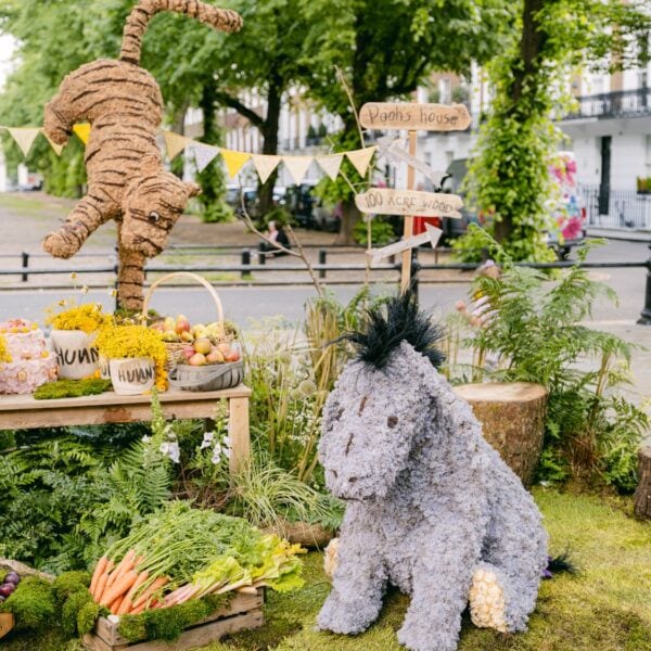 Floral Installations Of Tigger And Eeyore