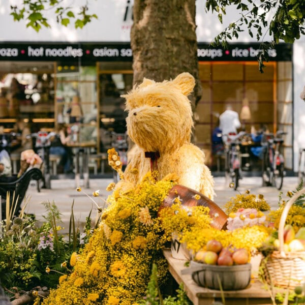 winnie the pooh floral installation on king's road