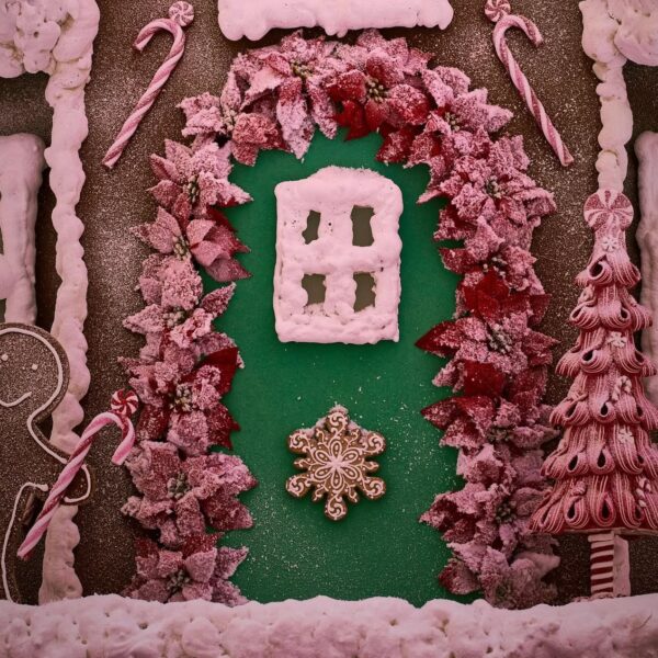 Festive Garland and Icing Detail at Sketch London