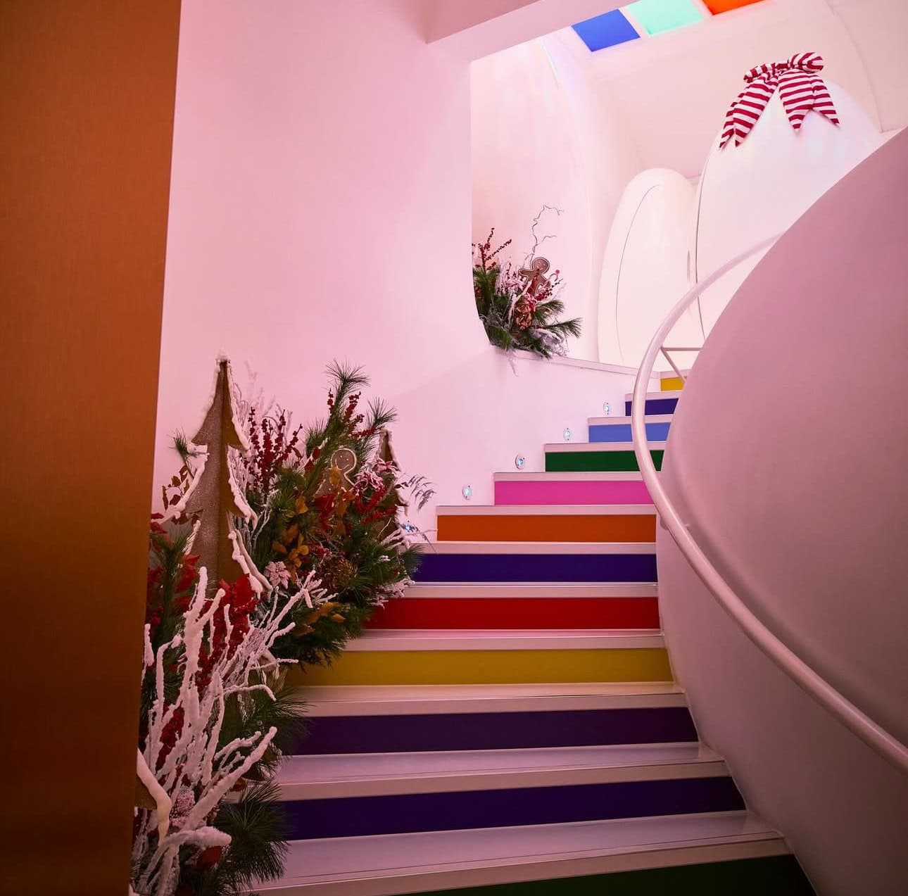 Gingerbread Trees and Staircase Florals at Sketch London