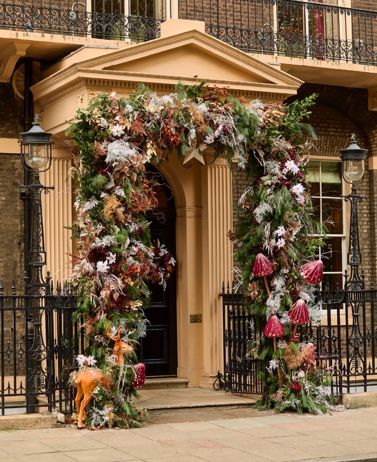 Woodland Wonderland Christmas Entrance at Home House London
