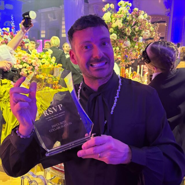 So thrilled to have won the best collaboration award @rsvpclubofficial Europe, Asia & Africa awards in Vienna this week and so proud of what we achieved work with the best in the business @lafeteofficial @paularooneyfloraldesigner @farimaperrylaw @blackrabbitprojects @hbeautyltd @wise_productions @pandpflowers @pandpflowers
